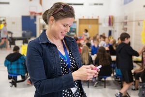 At Wright Elementary School, teachers use Twitter as a tool to support education.