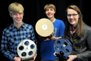 Cedar Rapids Film Festival winners from the Central Campus  Broadcasting and Film program include Davis Evans (SE Polk), Trevor Spidle (Lincoln), and Anna Steenson (Roosevelt).