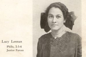 Lucy Lennan's grand daughter, Susan Nelson, donated her old West High yearbooks to the school district, providing a glimpse back into a school more than a century ago.