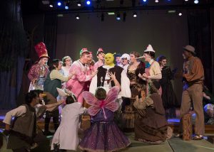 Shrek the Musical takes the stage at Roosevelt High School with 7:30 PM performances from Thursday, November 12 through Saturday, November 14.