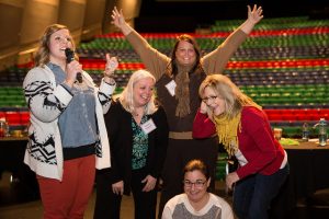 Nearly 80 DMPS teachers took center stage at the Des Moines Civic Center on Jan. 25 for some professional development built around the concept of arts integration throughout a broad educational curriculum.