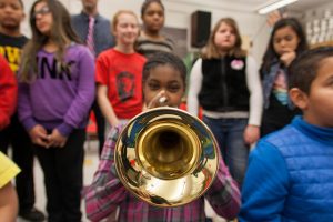 Over the past five years, participation has increased 45% in instrumental music and 123% in vocal music at DMPS.