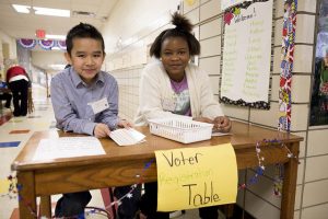From precinct captains to poll watchers, the Cookie Caucus at Hillis Elementary School had fun with a serious lesson.
