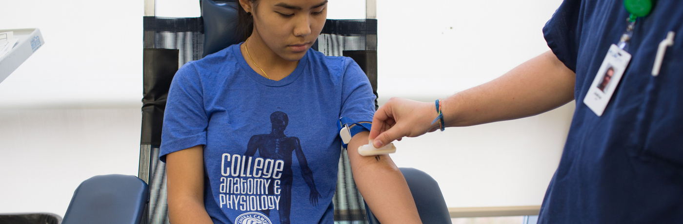 Education, Good Deeds Converge in Central Campus Blood Drive