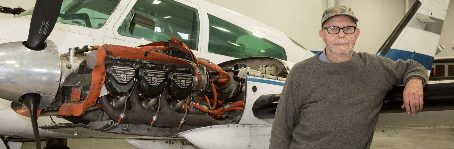 Senior “Freshman” Brings Experience to Aviation Program