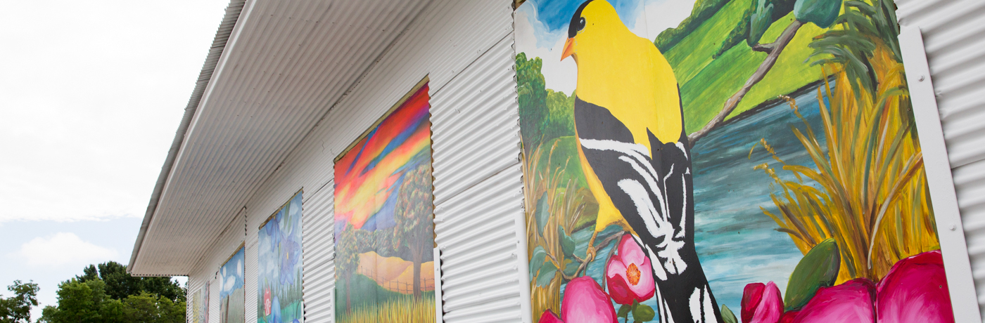 Local Business Uses Walls as a Canvas for Student-Artists