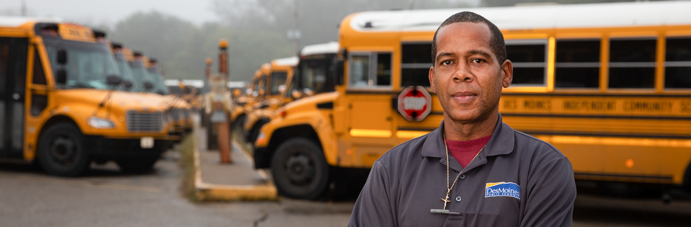 Bus Drivers Like Danny Johnson Give DMPS a Lift Each Day