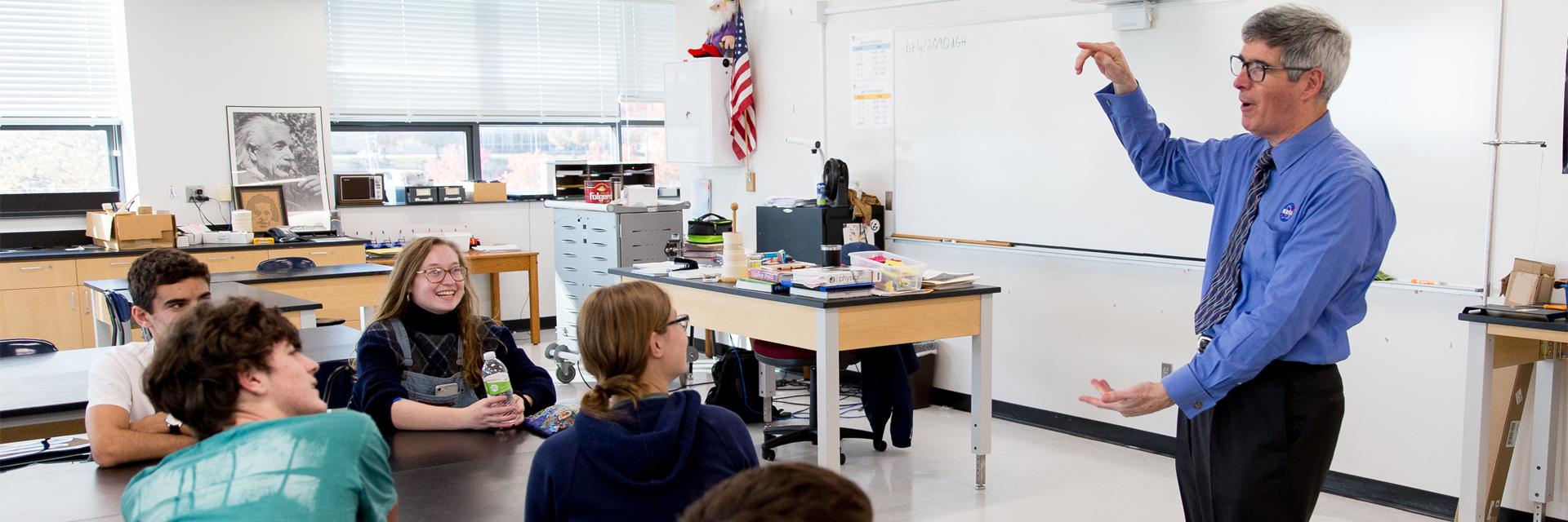 NASA’s Chief Historian Visits With Central Academy Students