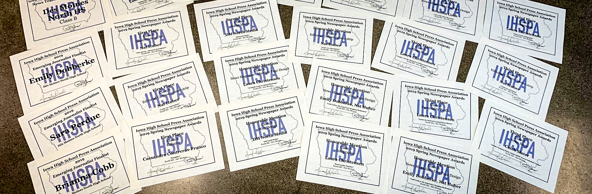 Student-Journalists Earn 31 Awards at IHSPA Contest