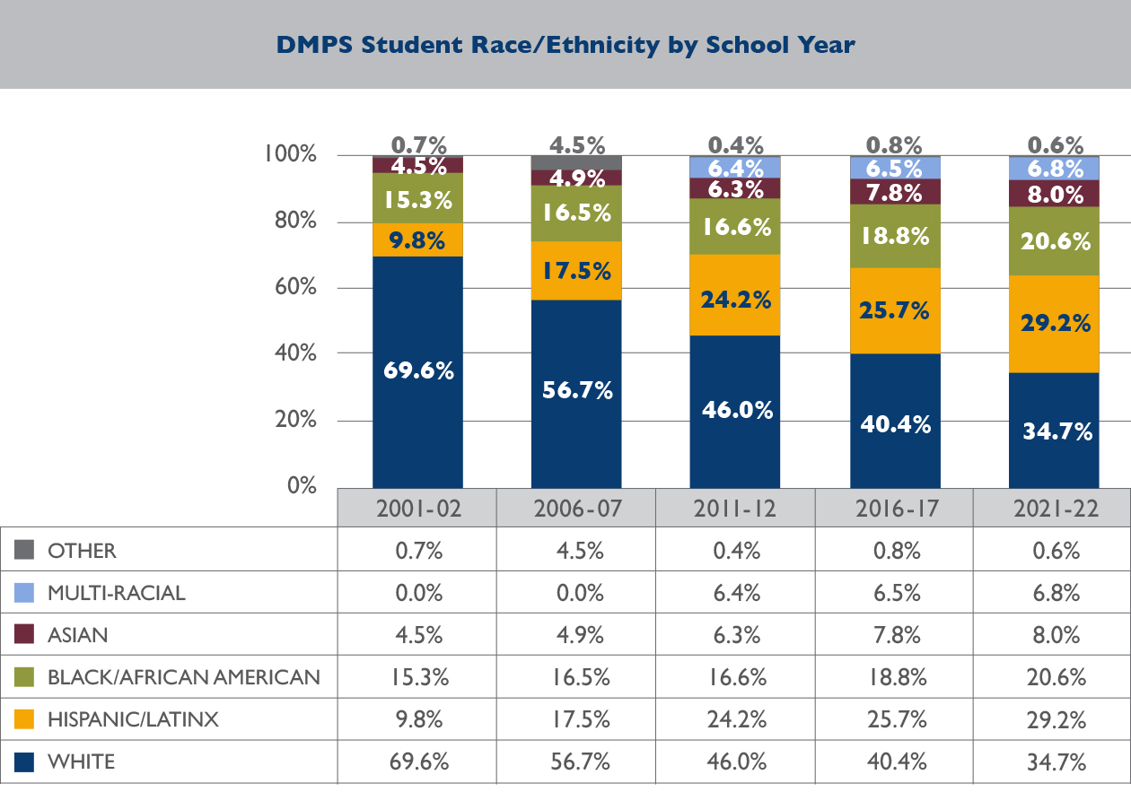 Dmps ethnicity year chart