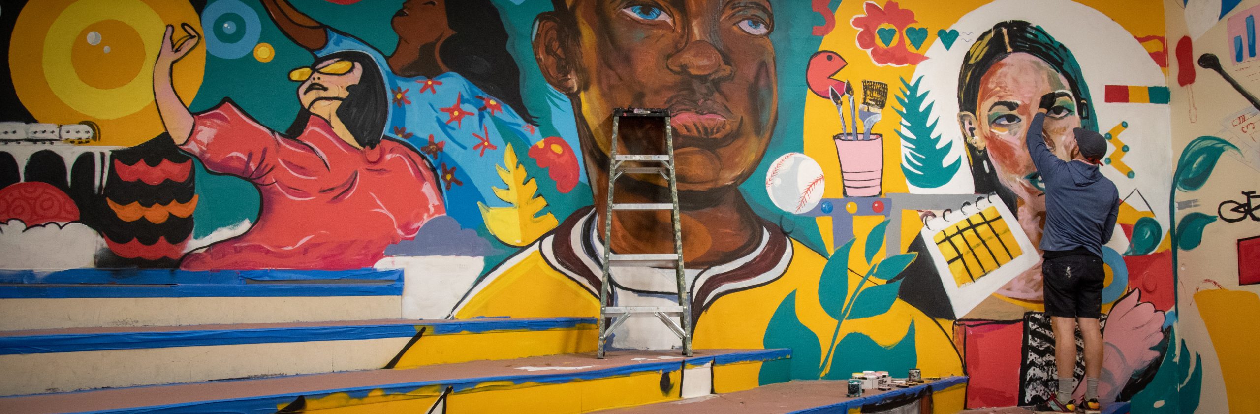 New Mural Welcomes Lincoln Students to Postsecondary Lab