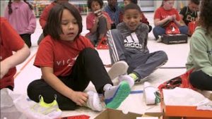 Brubaker Students Receive New Athletic Shoes thumbnail
